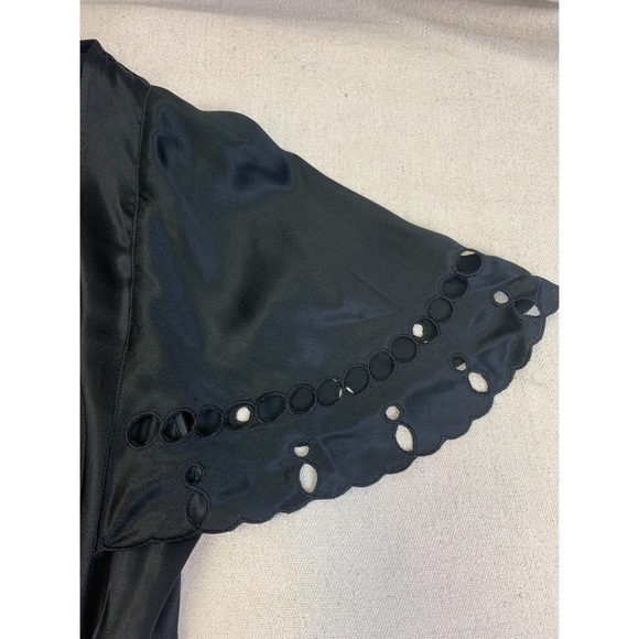 See by Chloe Black Silk Cutwork Detail Dress - Picture 4 of 11